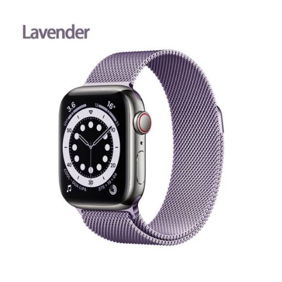 NEW BAND Lavender Milanese Stainless For Apple Watch - Picture 1 of 10